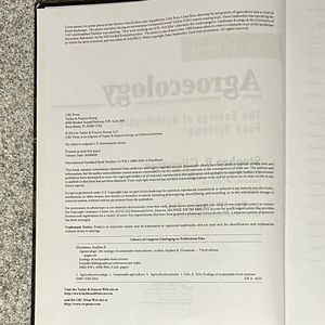 Agroecology Textbook 3rd edition